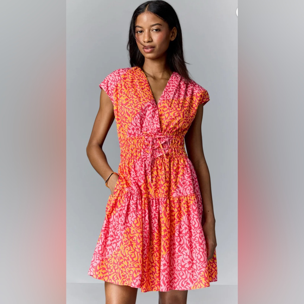 Derek Lam 10 Crosby Doha Balloon Sleeve Cotton Shirtdress